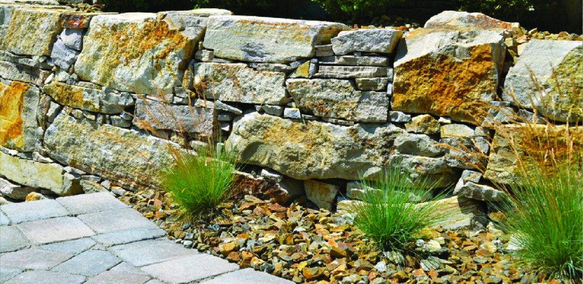 rock wall landscaping